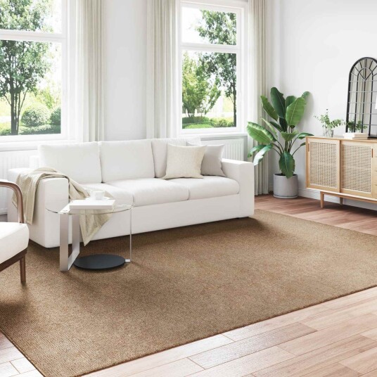 Områdetepper Rektangulær AGIRA Naturlig 280 x 200 cm Polyester