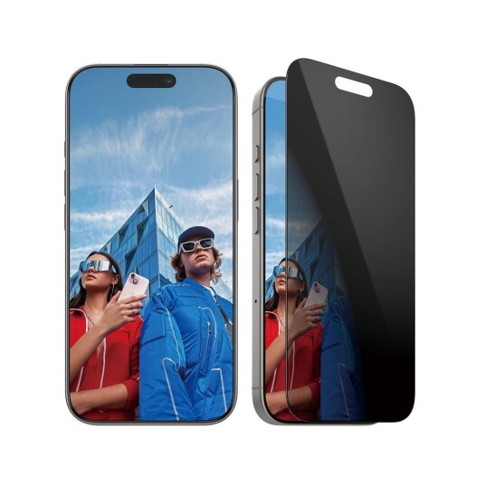 PanzerGlass iPhone 16 Pro Ultra-Wide Fit Privacy Skjermbeskytter med Herdet Glass