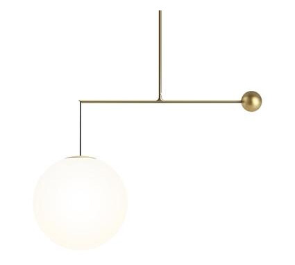 Luceplan Malamata Taklampe Ø48 Messing