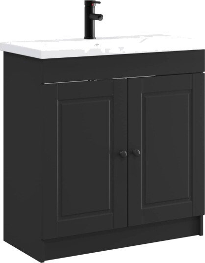  Baderomsinnredningssett Svart 78,5 x 37,5 x 81 cm