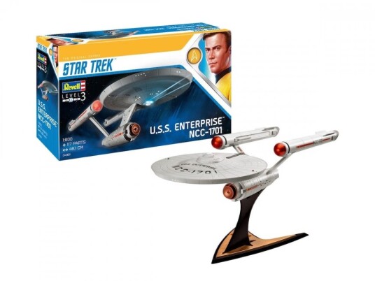 Revell NCC-1701 TOS Modellbyggesett - 1/600 Star Trek U.S.S. Enterprise Revell NCC-1701 TOS Modellbyggesett - 1/600 Star Trek U.S.S. Enterprise