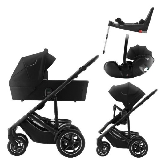 Britax Barnevogn Smile 5Z inkl. Baby-Safe 5Z2 & Base Space Black