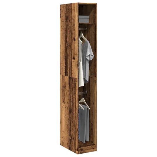 Garderobe gammelt tre 30x50x200 cm konstruert tre 8721158341266