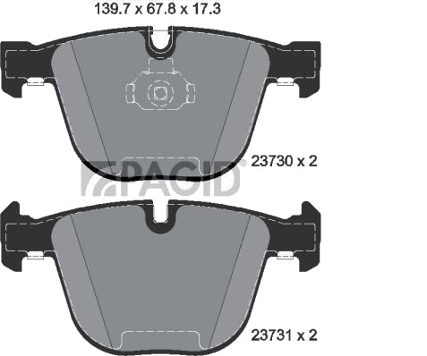 PAGID T1389N Bremseklosser PAGID T1389N Bremseklosser