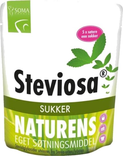 Soma Nordic Steviosa Stevia Sukker - 250 Gram