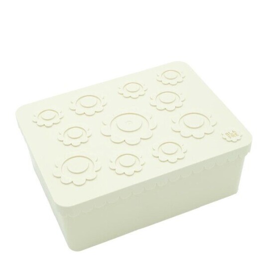 Blafre   Blomst matboks treroms 19x14x7 cm beige