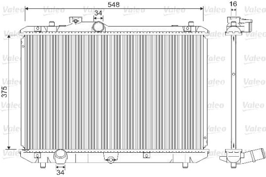 VALEO 733216 Radiator motorkjøling