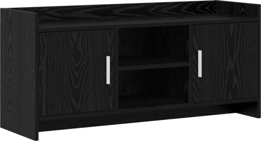  TV skap 102 x 33 x 47 cm Svart eik Konstruert tre