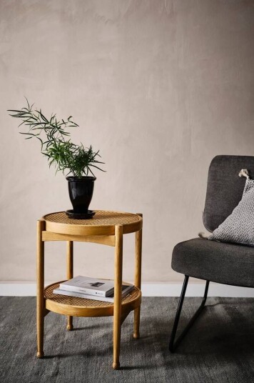 Jotex HÖLLVIKEN sidebord, diameter 48 cm Natur 1624734-01-2 1538374-01-0