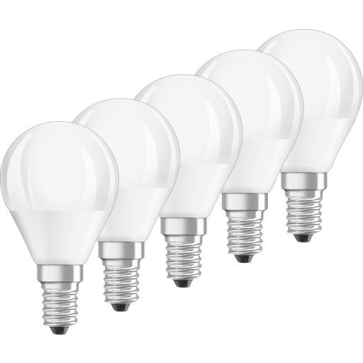 Osram Parathom LED Classic Krone 5W/827 (40W) E14 Mat - Pakke av 5 stk.