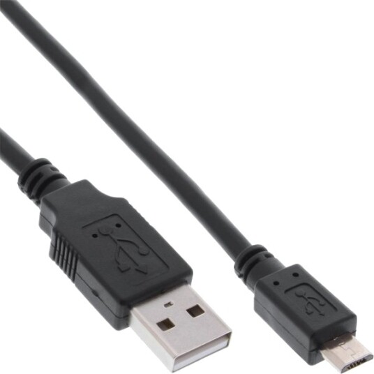 Inline 31710Q 1 M Usb A Micro Usb B Usb 2.0 Hankjønn/Hankjønn Sort