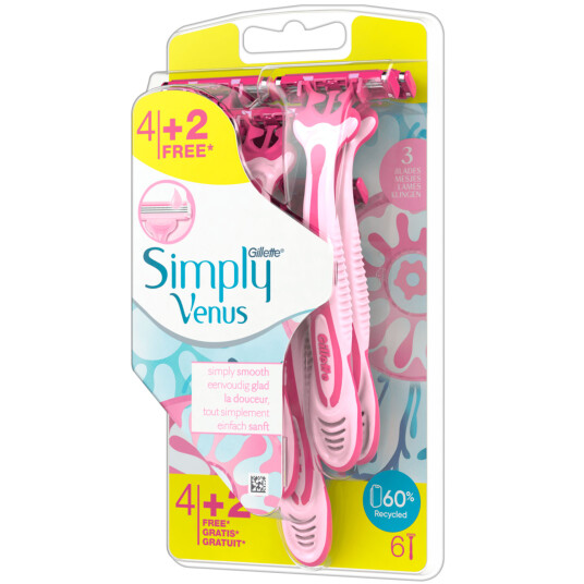 Gillette Simply Venus 3 engangshøver 6-pk.