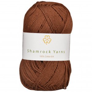 Shamrock Yarns 100% Bomull 8/4 Garn 08 Mørkebrun