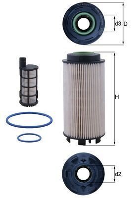 Drivstoffilter MAHLE ORIGINAL KX 403/1KIT