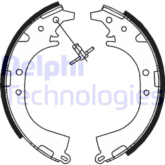 DELPHI LS1745 Bremsesko sett