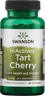 SWANSON HIACTIVES TART CHERRY 60 kaps Kirsebærekstrakt