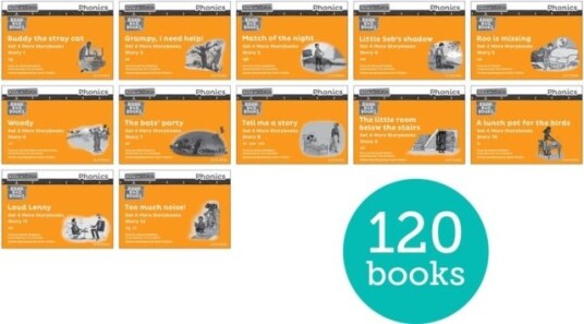 Read Write Inc. Phonics: Orange Set 4 More Black & White Storybooks Pack of 120