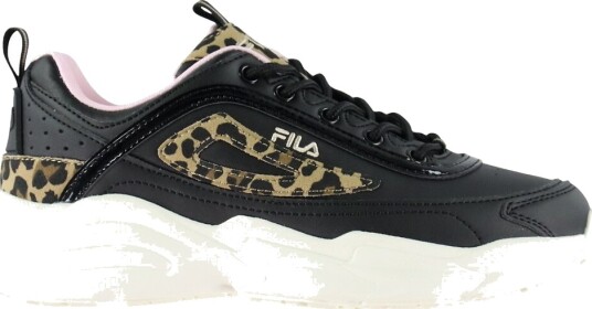 Fila Sko   Skye   Black Leopard   Fila   38   Sko Beige Brun Hvit Rosa Svart