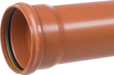 Kaczmarek Kloakkrør PP 110 x 3000mm Med Muffe Klasse S SN8 EN1852