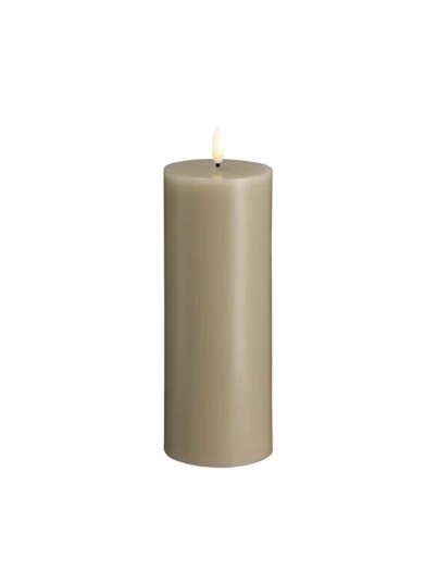 Moods & More LED pillar candle   Kit grey   74x200 mm