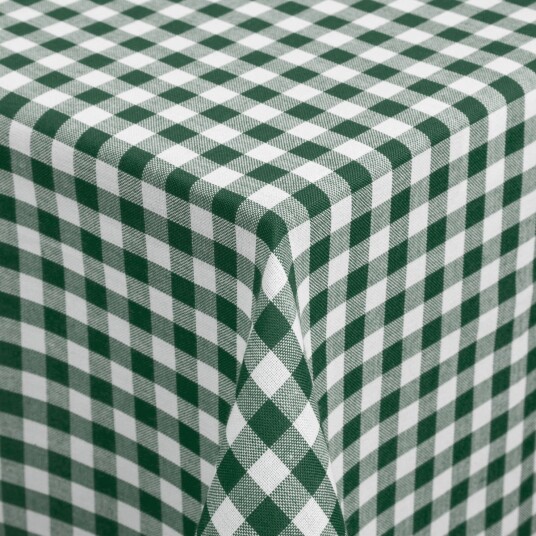 ERWIN M. Duk Chatelete rutete; 80x80 cm (BxL); Grønn/Hvit; Kvadratisk