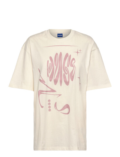 HUGO BLUE Oversized_Tee_B_8 - Cream - M HUGO BLUE Oversized_Tee_B_8 - Cream - M