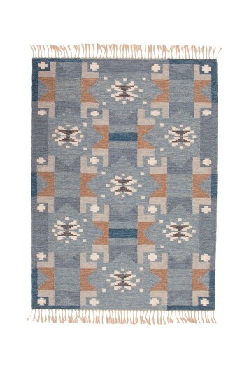 Bargi Woolcarpet Röllakan D R 307 Blå 202x303 Blå