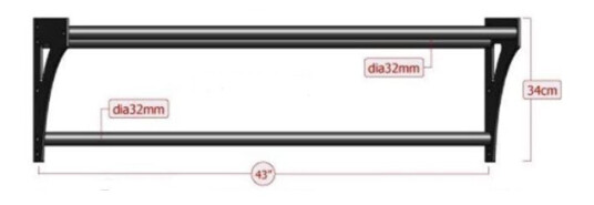 Master Fitness Master Triangular Chin Up Bar Short