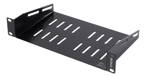 Deltaco 10" Shelf 1u Black 10" Deltaco 10" Shelf 1u Black 10"