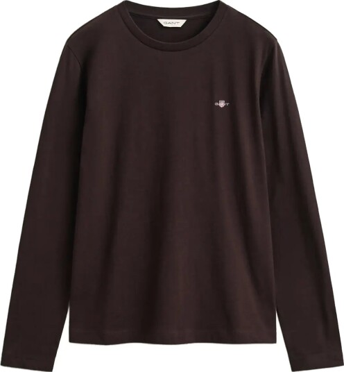 Gant Reg Shield Ls T Shirt Brown M