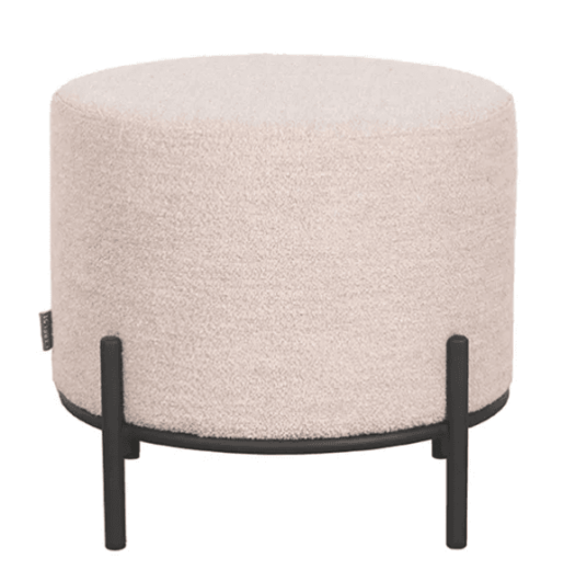 Trend Collection Troy Puff L Bouclé Natur – Ø46 x H41 cm Trend Collection Troy Puff L Bouclé Natur – Ø46 x H41 cm