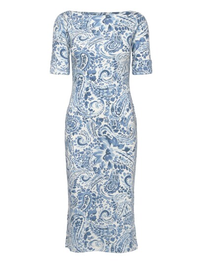 Lauren Ralph Lauren Refined Str 1X1 Rib Knt Dresses Blue XL Lauren Ralph Lauren Refined Str 1X1 Rib Knt Dresses Blue XL