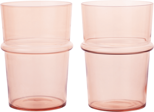 Ferm Living Boya drikkeglass høyt 45 cl 2 pakn. Blush Ferm Living Boya drikkeglass høyt 45 cl 2 pakn. Blush
