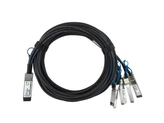Blueoptics Xxv4dacbl1m-Bl 1 M Qsfp28 4Xsfp28 Hankjønn/Hankjønn