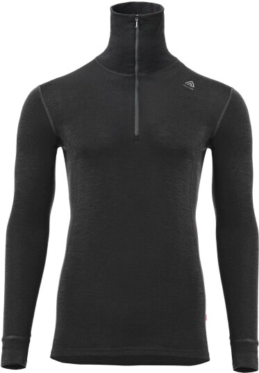 Aclima WarmWool Polo (M) herre - jet black - Str. 2XL