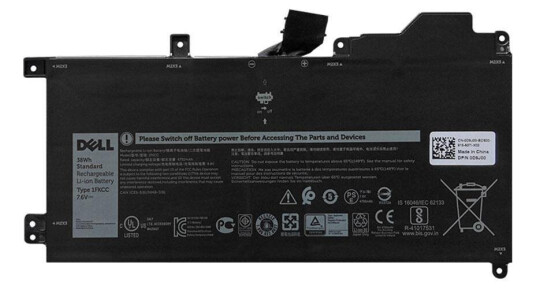 DELL Battery, 38WHR, 2 Cell, Lithiu (D9J00)