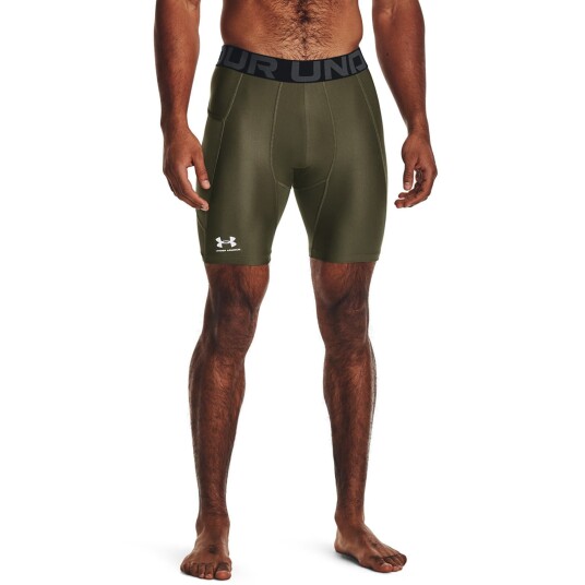 UA HG Armour Shorts, Marine OD Green Grön Small