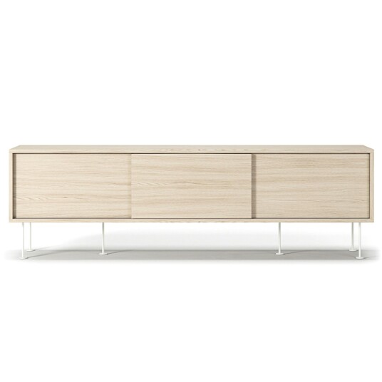 Decotique Vogue Mediabenk Med Ben 180 Cm White Pigmented Oak / Hvit TV benker og mediebenker Eikefanér Hvitpigmentert Eik 190175 308812 308812