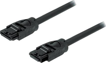 Tecline 1.0M Esata Sata 1 M Sata Iii Esata Sata 7-Pin Hankjønn/Hankjønn Sort