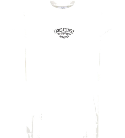 Carlo Colucci Herre Topper Hvit XL, Carlo Colucci Herre Topper Hvit XL,