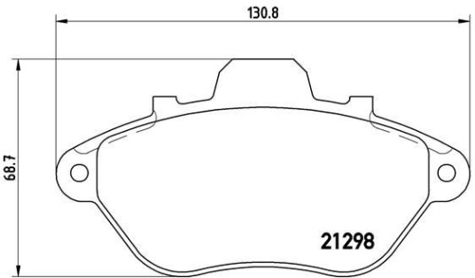 Bremseklosser BREMBO P 61 039 Bremseklosser BREMBO P 61 039
