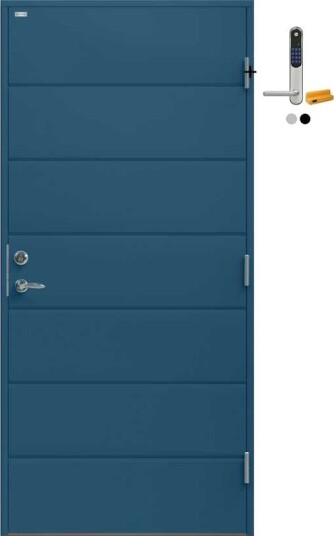 Ytterdør Diplomat Bella Tett med Yale Doorman Classic Home