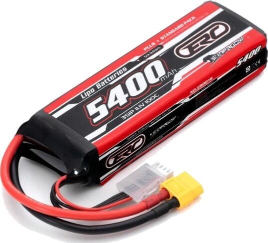 Li-Po-batteri 3S 11,1V 5400mAh 100C XT60-kontakt