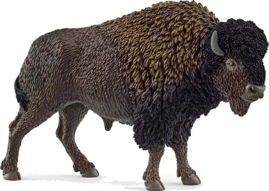 Schleich Bison Figur - Wild Life, Håndmalte Detaljer