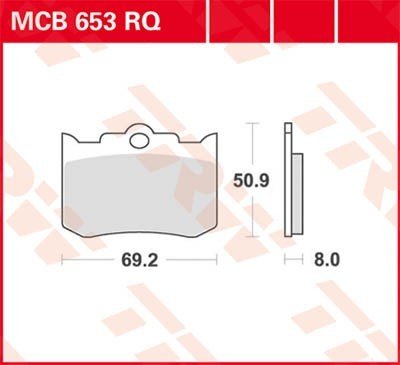 Bremseklosser TRW MCB653RQ Bremseklosser TRW MCB653RQ