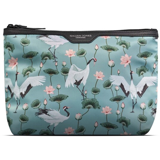 Gillian Jones Toiletry bag "Crane Dance" made of 100% recycled