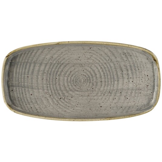 Churchill Fat Stonecast Peppercorn med kant 30x15.4x2 cm  Grå/Brun Rektangulær 6 Stykk / Forpakning