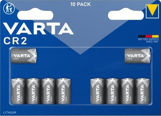 Varta 10-pack CR2 Primær Litium Mangan Batteri for Universale Bruk Varta 10-pack CR2 Primær Litium Mangan Batteri for Universale Bruk