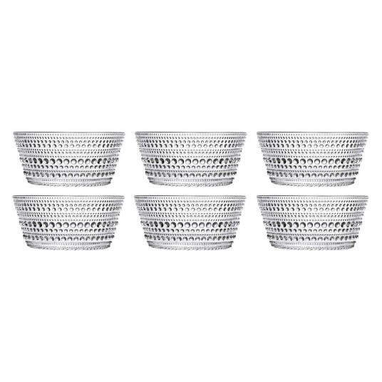 Iittala Kastehelmi Skål 23 cl Klar 6 pk