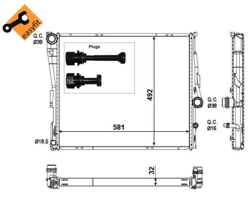 Radiator NRF 53117